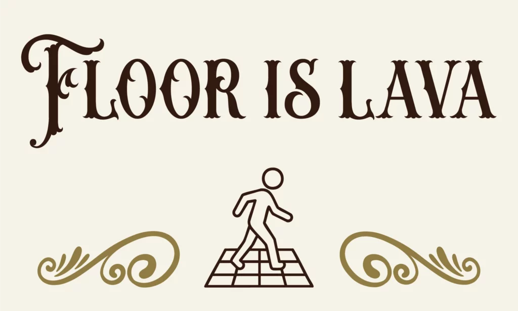 floor is lava sol intéractif à vitré